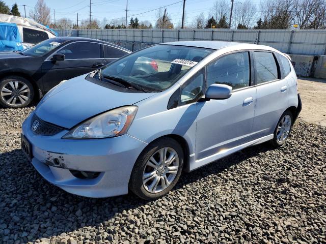 JHMGE8H46AC025649 - 2010 HONDA FIT SPORT BLUE photo 1