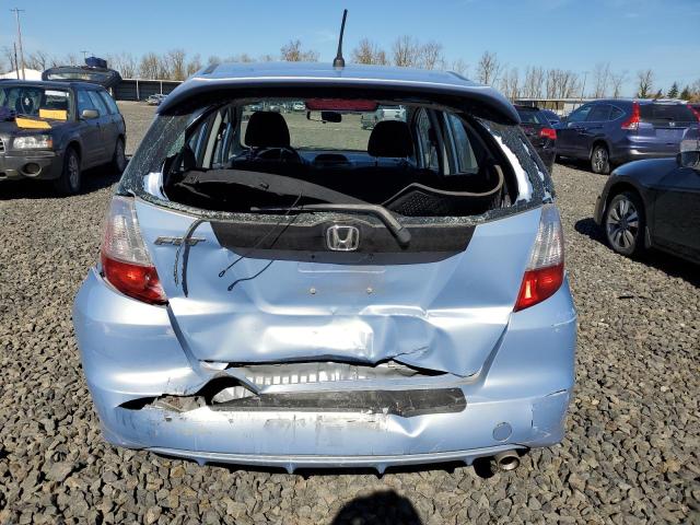 JHMGE8H46AC025649 - 2010 HONDA FIT SPORT BLUE photo 6