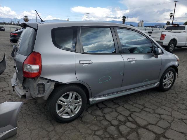 JHMGD38657S054968 - 2007 HONDA FIT S SILVER photo 3