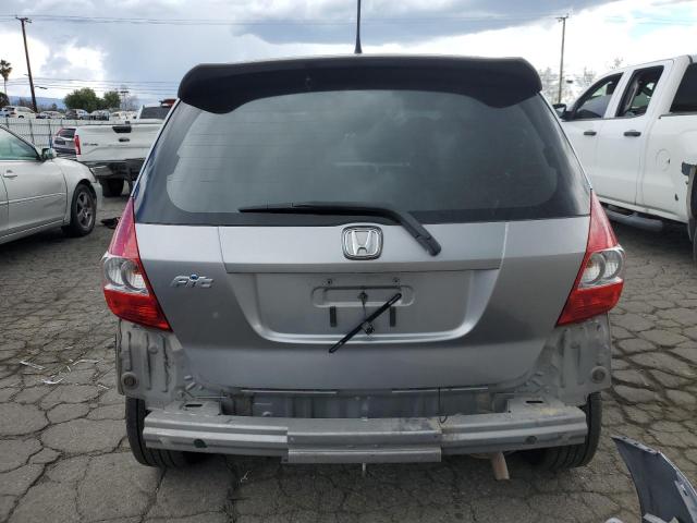 JHMGD38657S054968 - 2007 HONDA FIT S SILVER photo 6