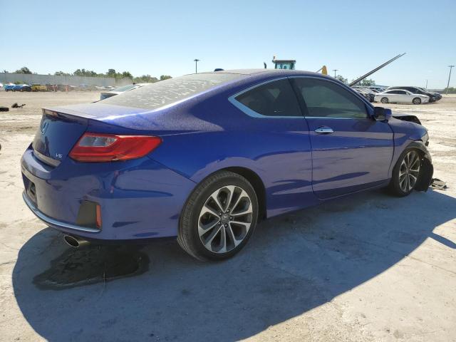 1HGCT2B85DA005795 - 2013 HONDA ACCORD EXL BLUE photo 3