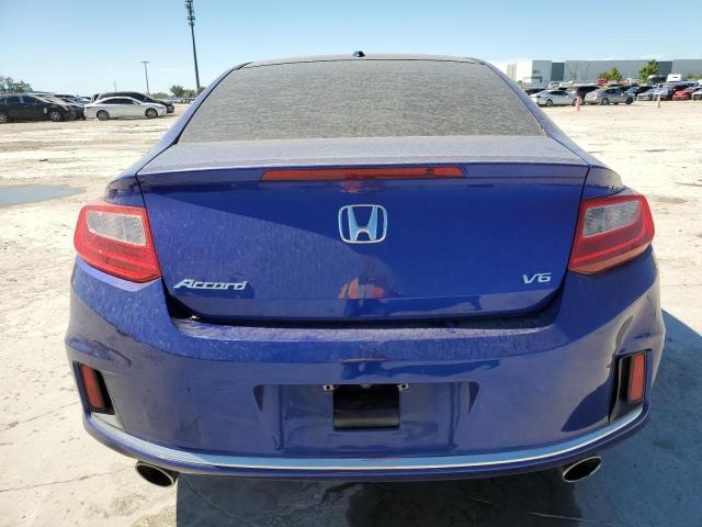 1HGCT2B85DA005795 - 2013 HONDA ACCORD EXL BLUE photo 6