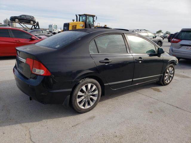 2HGFA16859H347540 - 2009 HONDA CIVIC EX BLACK photo 3