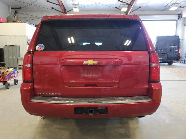 1GNSKKKC1FR691508 - 2015 CHEVROLET SUBURBAN K1500 LTZ RED photo 6