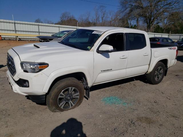 3TMCZ5AN7KM248515 - 2019 TOYOTA TACOMA DOUBLE CAB WHITE photo 1