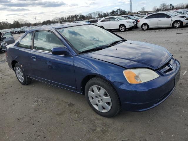 1HGEM21971L067781 - 2001 HONDA CIVIC SI BLUE photo 4