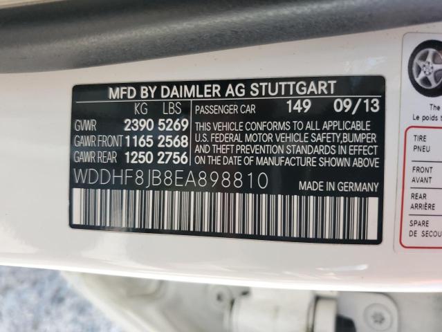 WDDHF8JB8EA898810 - 2014 MERCEDES-BENZ E 350 4MATIC WHITE photo 12