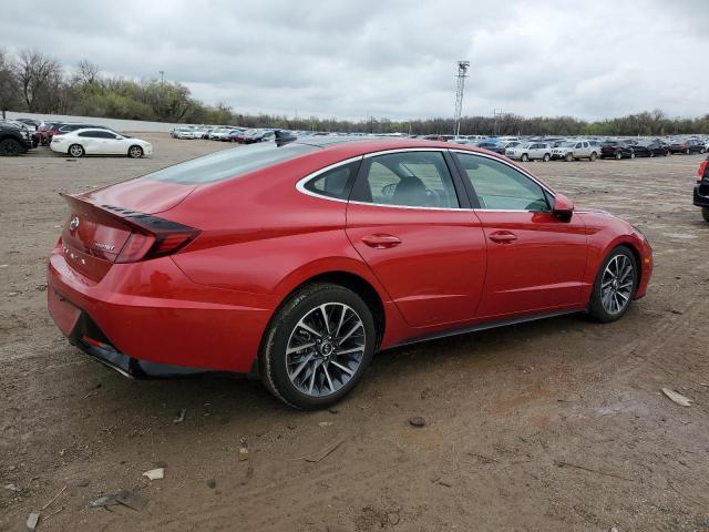 5NPEH4J21LH060446 - 2020 HYUNDAI SONATA LIMITED RED photo 3