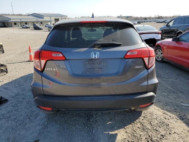 3CZRU6H58GM716872 - 2016 HONDA HR-V EX GRAY photo 6