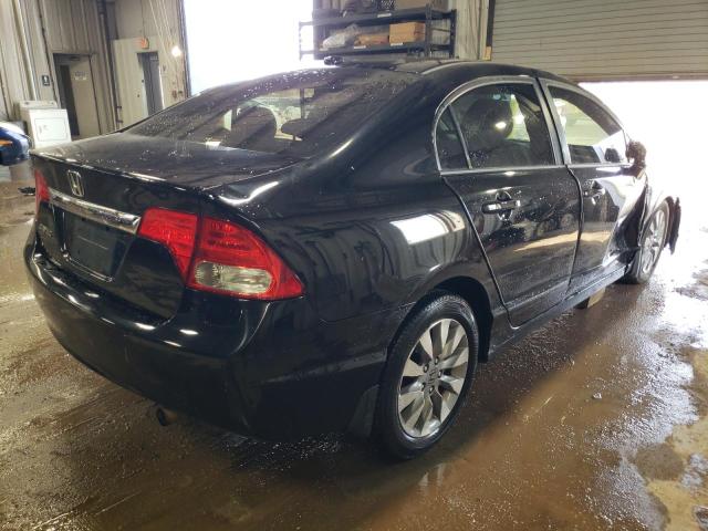 19XFA16919E024055 - 2009 HONDA CIVIC EXL შავი ფოტო 3