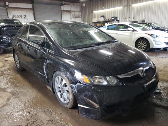 19XFA16919E024055 - 2009 HONDA CIVIC EXL BLACK photo 4