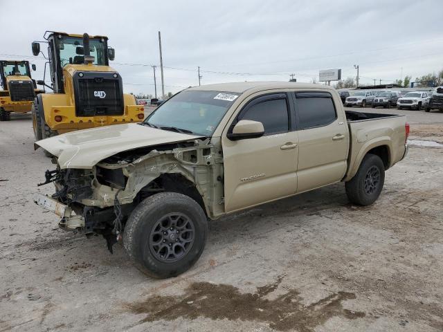 3TMCZ5AN4JM139962 - 2018 TOYOTA TACOMA DOUBLE CAB BEIGE photo 1