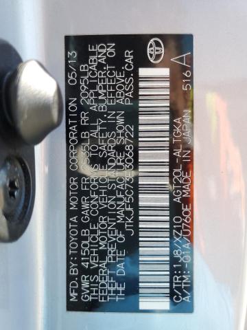 JTKJF5C73E3068722 - 2014 TOYOTA SCION TC 银色 照片 13