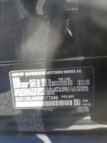 5UX13EU08R9V77949 - 2024 BMW X5 SDRIVE 40I BLACK photo 14