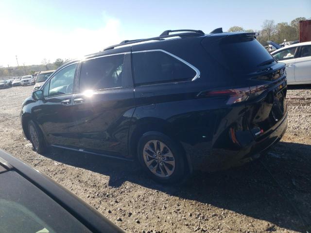 5TDYRKEC7PS146801 - 2023 TOYOTA SIENNA XLE BLACK photo 2