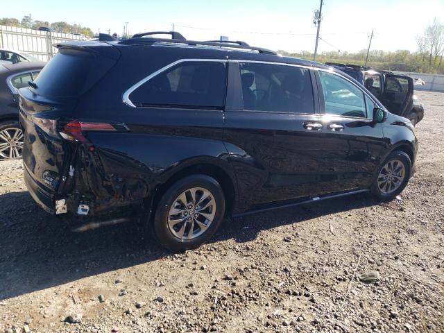 5TDYRKEC7PS146801 - 2023 TOYOTA SIENNA XLE BLACK photo 3