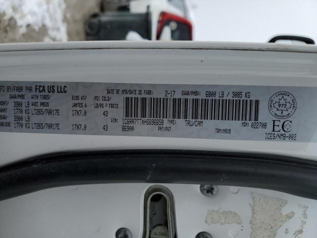 1C6RR7TTXHS696658 - 2017 RAM 1500 SLT WHITE photo 12