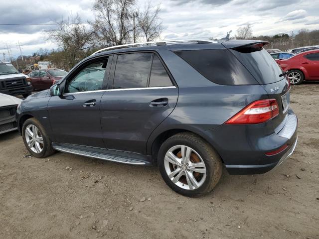 4JGDA2EB9CA025753 - 2012 MERCEDES-BENZ ML 350 BLUETEC GRAY photo 2