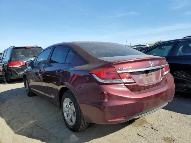 2HGFB2F51FH533709 - 2015 HONDA CIVIC LX BURGUNDY photo 2