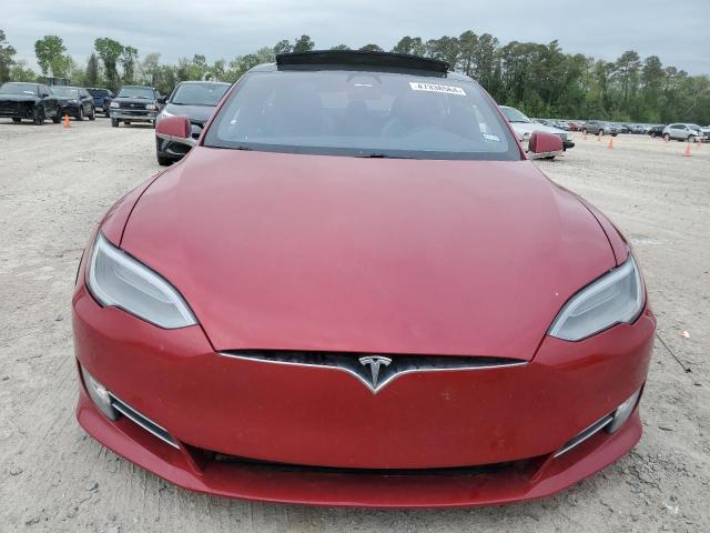 5YJSA1E29HF189461 - 2017 TESLA MODEL S RED photo 5