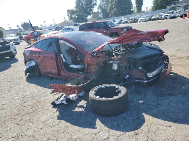 5YJSA1E67PF524394 - 2023 TESLA MODEL S Qırmızı foto 4