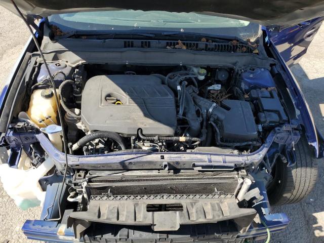 3FA6P0HD3GR197839 - 2016 FORD FUSION SE BLUE photo 11