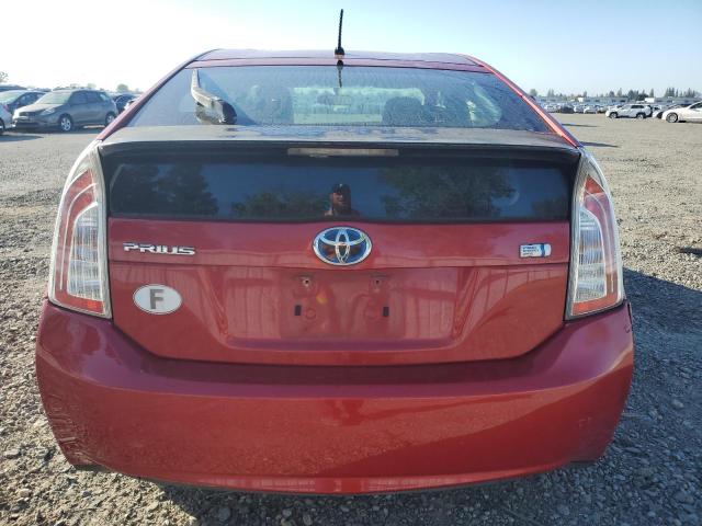 JTDKN3DU0C5422656 - 2012 TOYOTA PRIUS RED photo 6