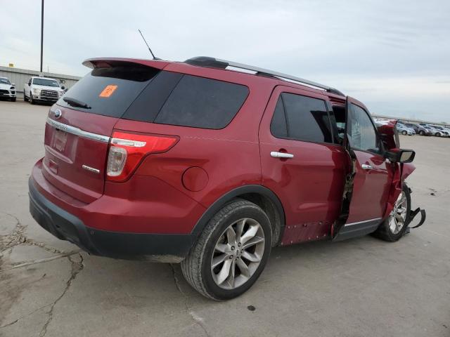 1FM5K7F8XDGC19482 - 2013 FORD EXPLORER LIMITED RED photo 3