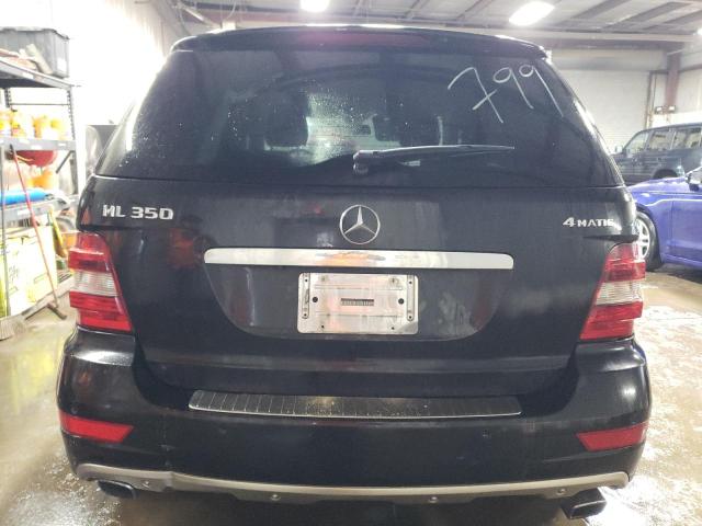 4JGBB8GB0BA730069 - 2011 MERCEDES-BENZ ML 350 4MATIC BLACK photo 6