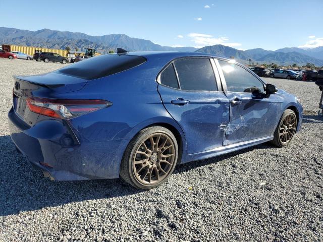 4T1G11AK1PU144592 - 2023 TOYOTA CAMRY SE NIGHT SHADE BLUE photo 3