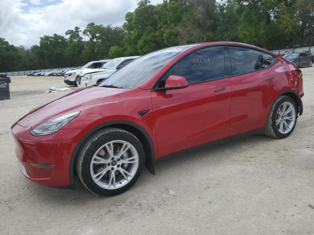 5YJYGAEE5MF268476 - 2021 TESLA MODEL Y RED photo 1