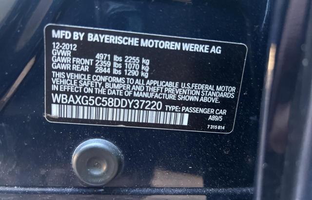 WBAXG5C58DDY37220 - 2013 BMW 528 I BLUE photo 10