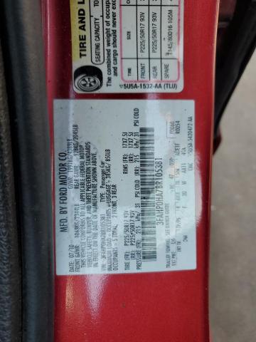 3FAHP0HA7BR105381 - 2011 FORD FUSION SE RED photo 12