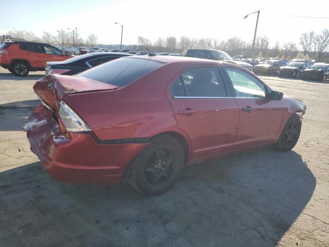 3FAHP0HA7BR105381 - 2011 FORD FUSION SE RED photo 3