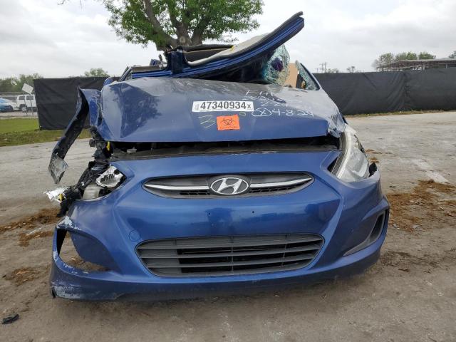 KMHCT4AE4GU104690 - 2016 HYUNDAI ACCENT SE BLUE photo 5