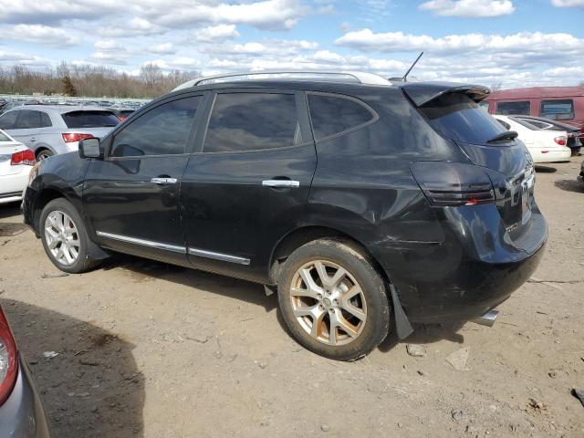 JN8AS5MV6DW636835 - 2013 NISSAN ROGUE S BLACK photo 2