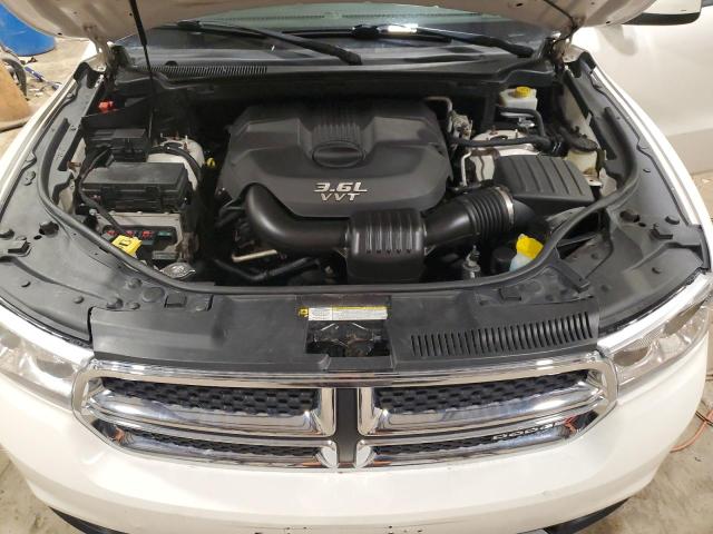 1C4RDJAG0CC144065 - 2012 DODGE DURANGO SXT WHITE photo 12