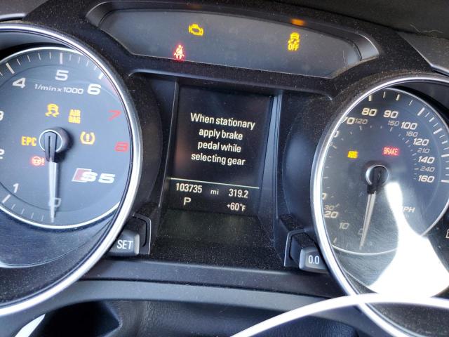 WAUVGAFR0DA040928 - 2013 AUDI S5 PRESTIGE 黑色 照片 9