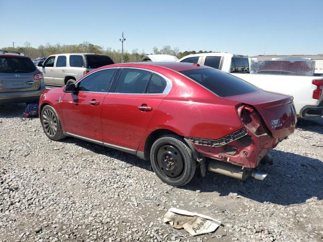1LNHL9DK0DG604845 - 2013 LINCOLN MKS RED photo 2