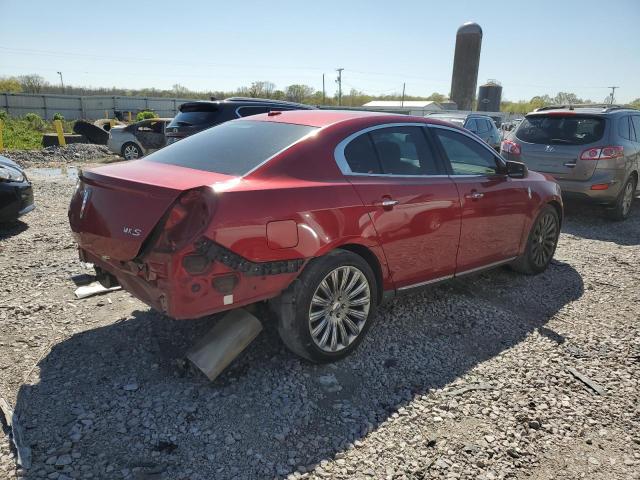 1LNHL9DK0DG604845 - 2013 LINCOLN MKS RED photo 3