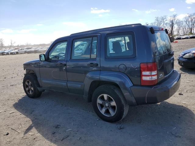 1J8GN28K28W254912 - 2008 JEEP LIBERTY SPORT BLUE photo 2