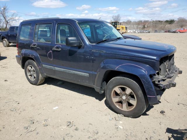 1J8GN28K28W254912 - 2008 JEEP LIBERTY SPORT BLUE photo 4