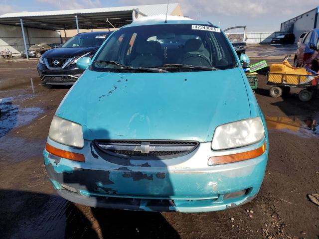 KL1TG62645B402796 - 2005 CHEVROLET AVEO LT GREEN photo 5