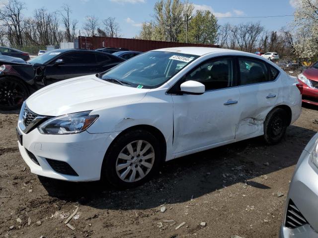 3N1AB7AP6JY243793 - 2018 NISSAN SENTRA S WHITE photo 1