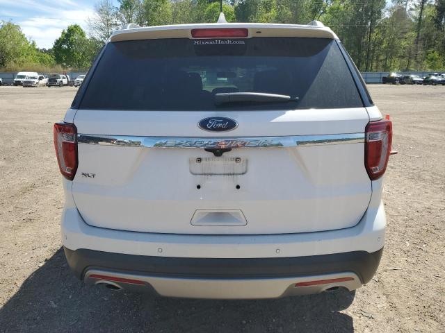 1FM5K7D89HGE19262 - 2017 FORD EXPLORER XLT WHITE photo 6