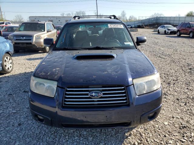 JF1SG69646H725616 - 2006 SUBARU FORESTER 2.5XT BLUE photo 5