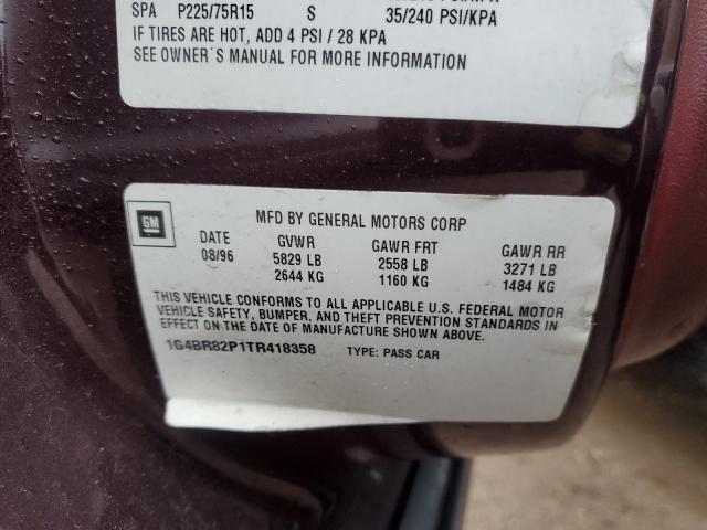 1G4BR82P1TR418358 - 1996 BUICK ROADMASTER BASE ორფეროვანი ფოტო 13