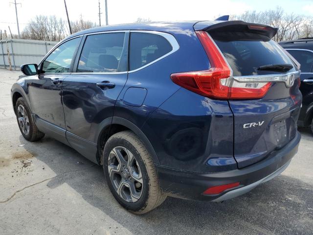 7FARW2H57JE020089 - 2018 HONDA CR-V EX BLUE photo 2