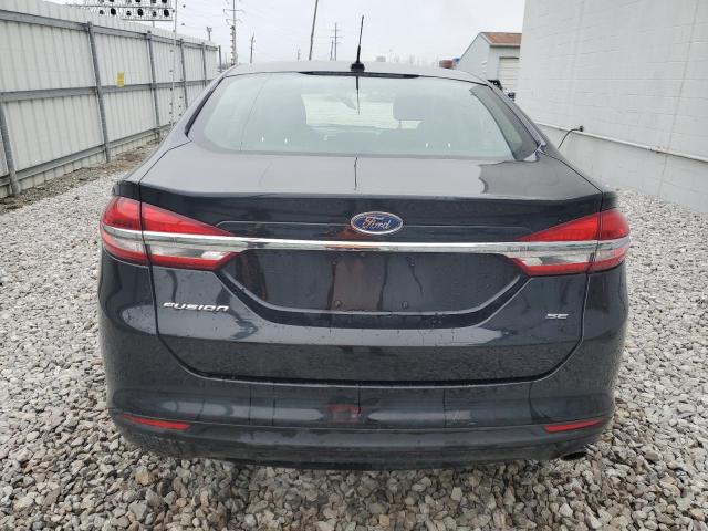 3FA6P0H73JR175423 - 2018 FORD FUSION SE BLACK photo 6