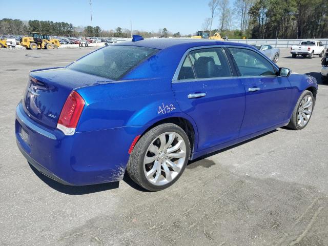 2C3CCAEG2JH263849 - 2018 CHRYSLER 300 LIMITED BLUE photo 3